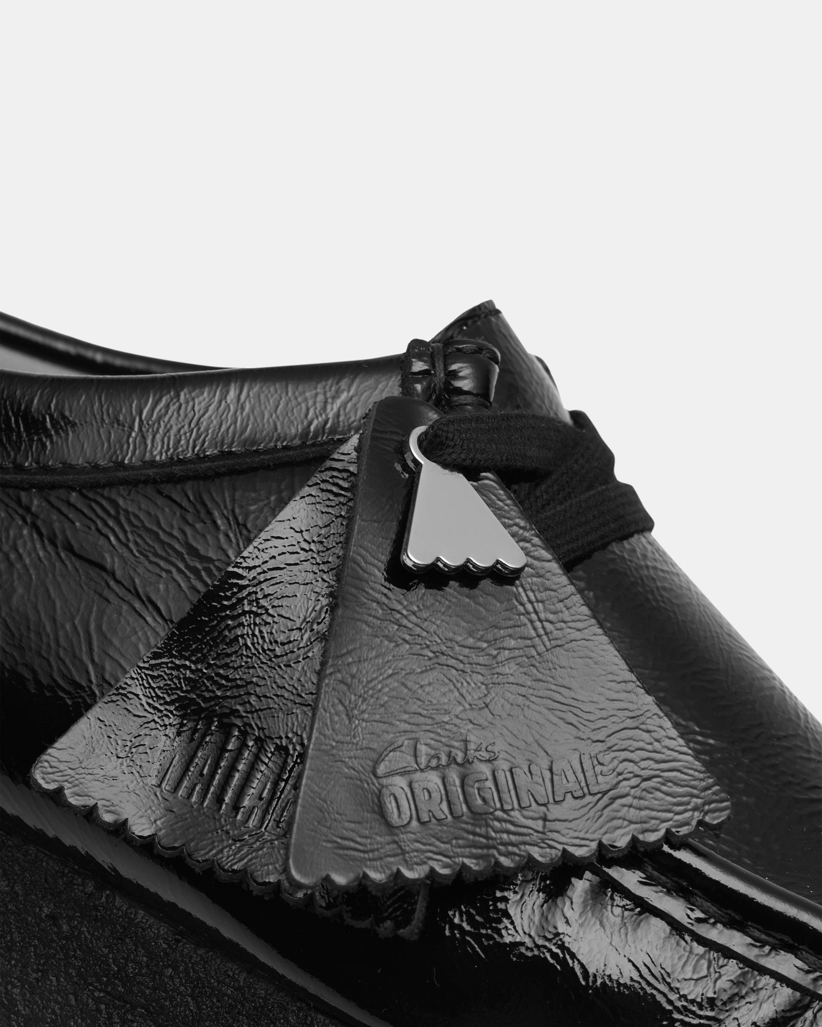 Wallabee. (w) Black Patent - Image 7