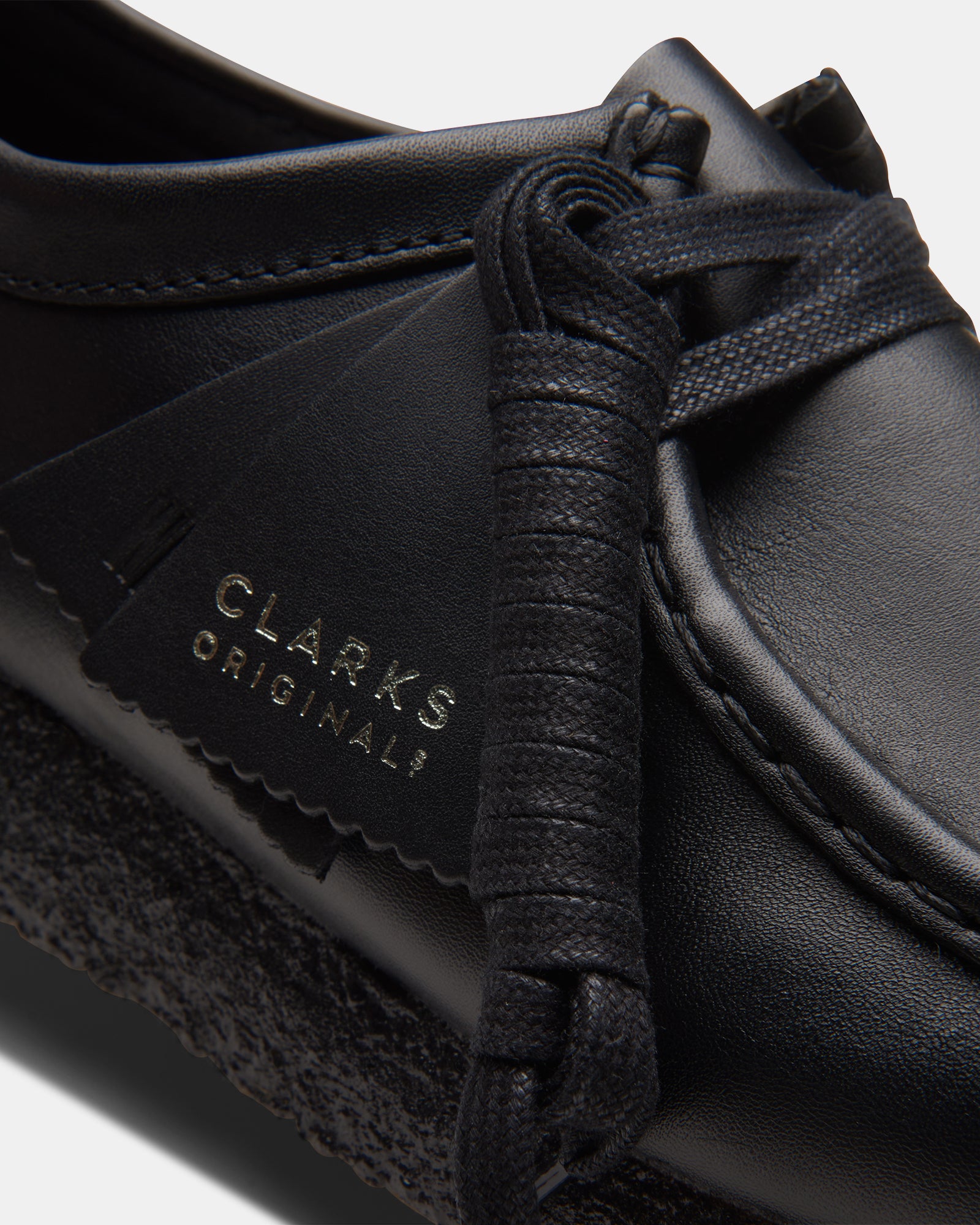 Wallabee (M) Black Leather - Image 8