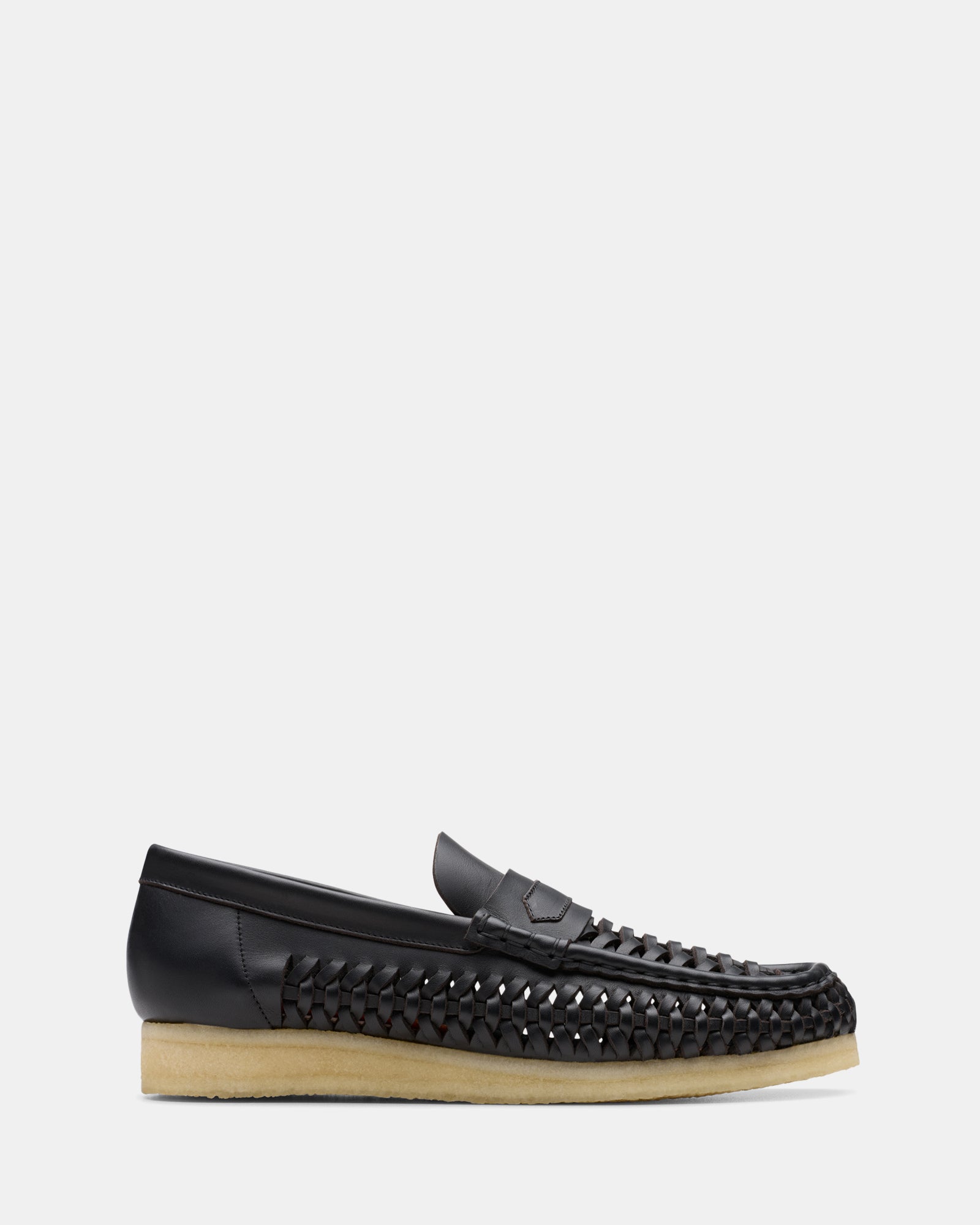 Wb Penny Weave (m) Black Leather
