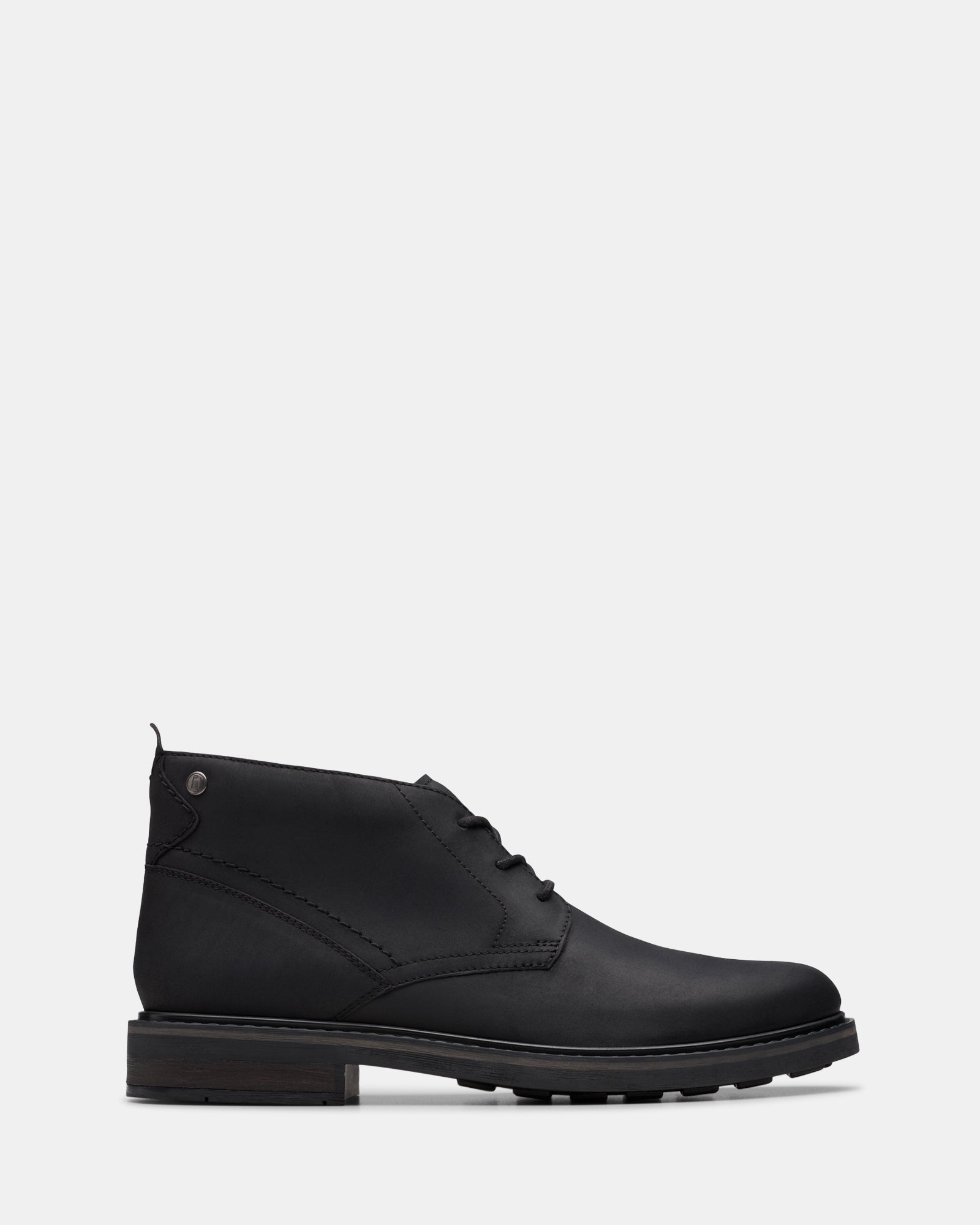 Newford Mid Black Leather