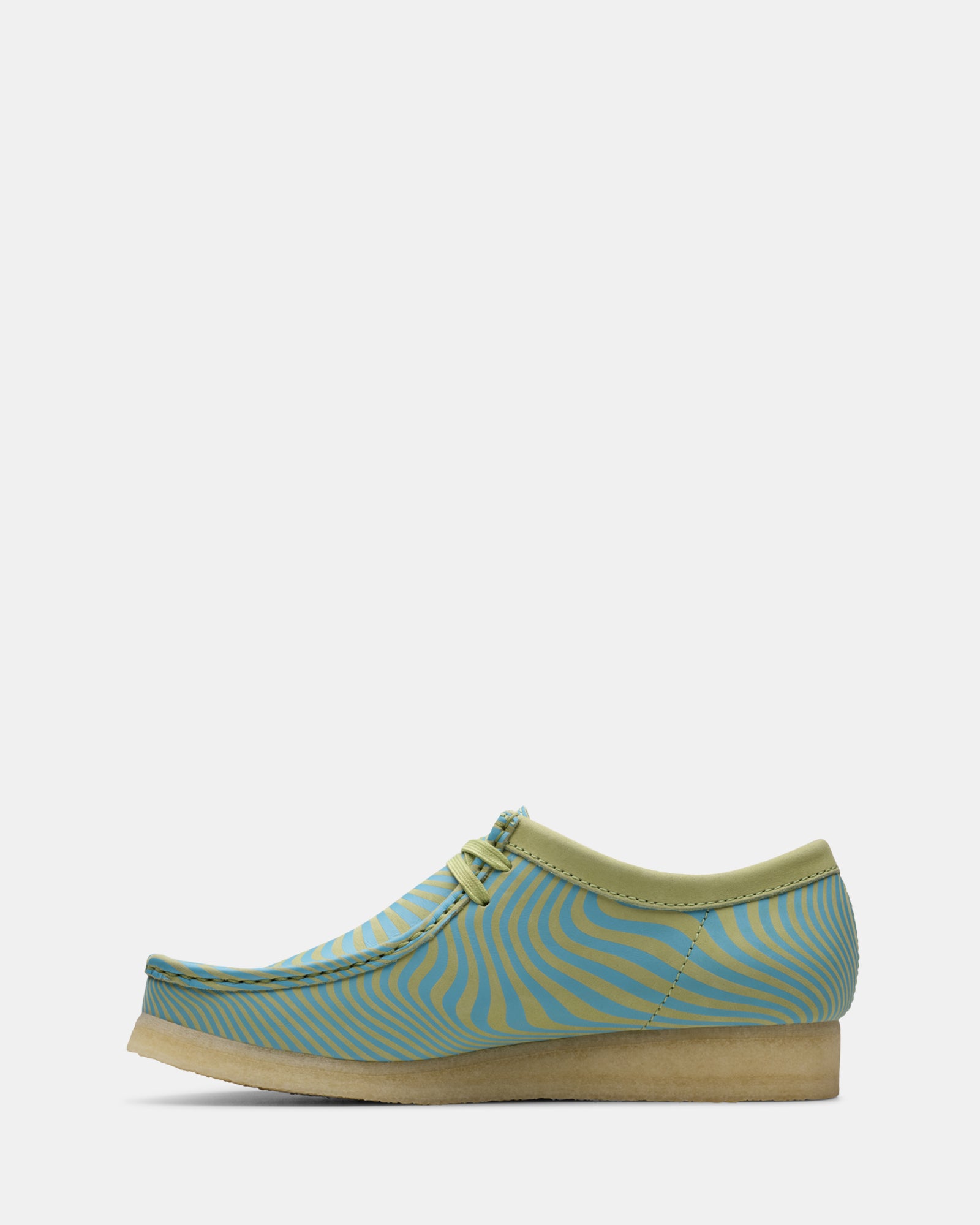 Wallabee (M) Blue/Lime Print - Image 3