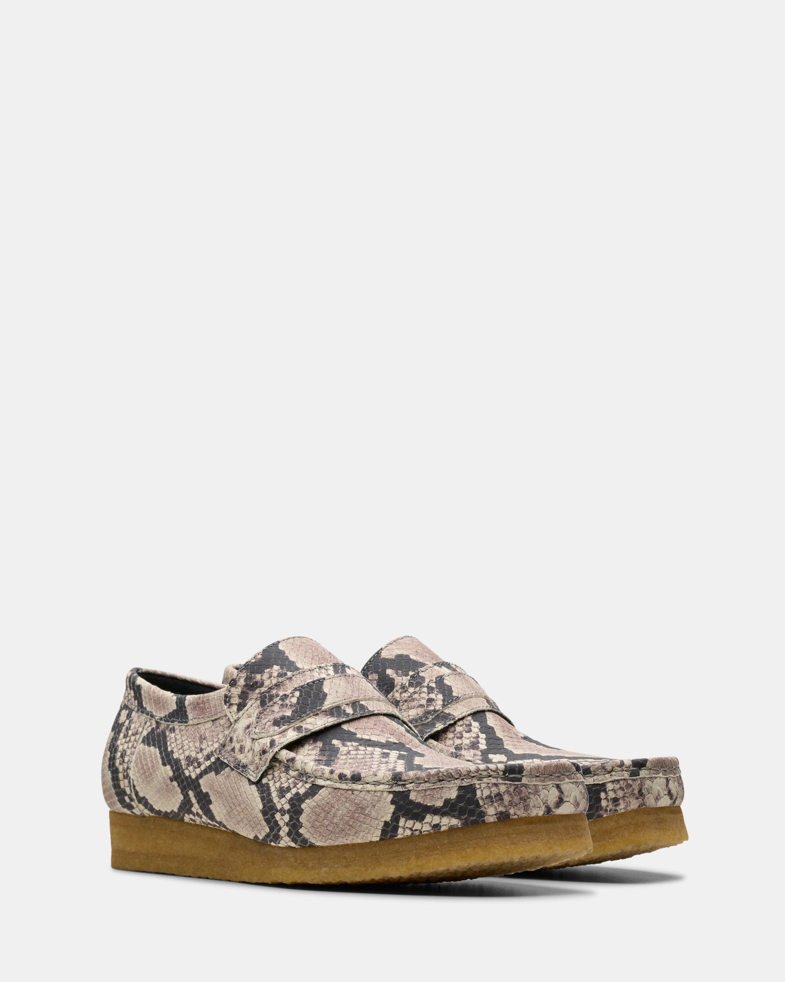 WALLABEE LOAFER (M) Grey Snake Lea - Image 2