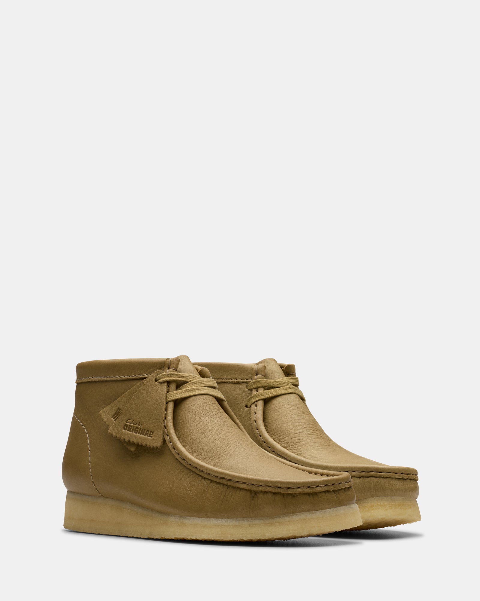 Wallabee Boot (m) Dark Olive Leather - Image 2