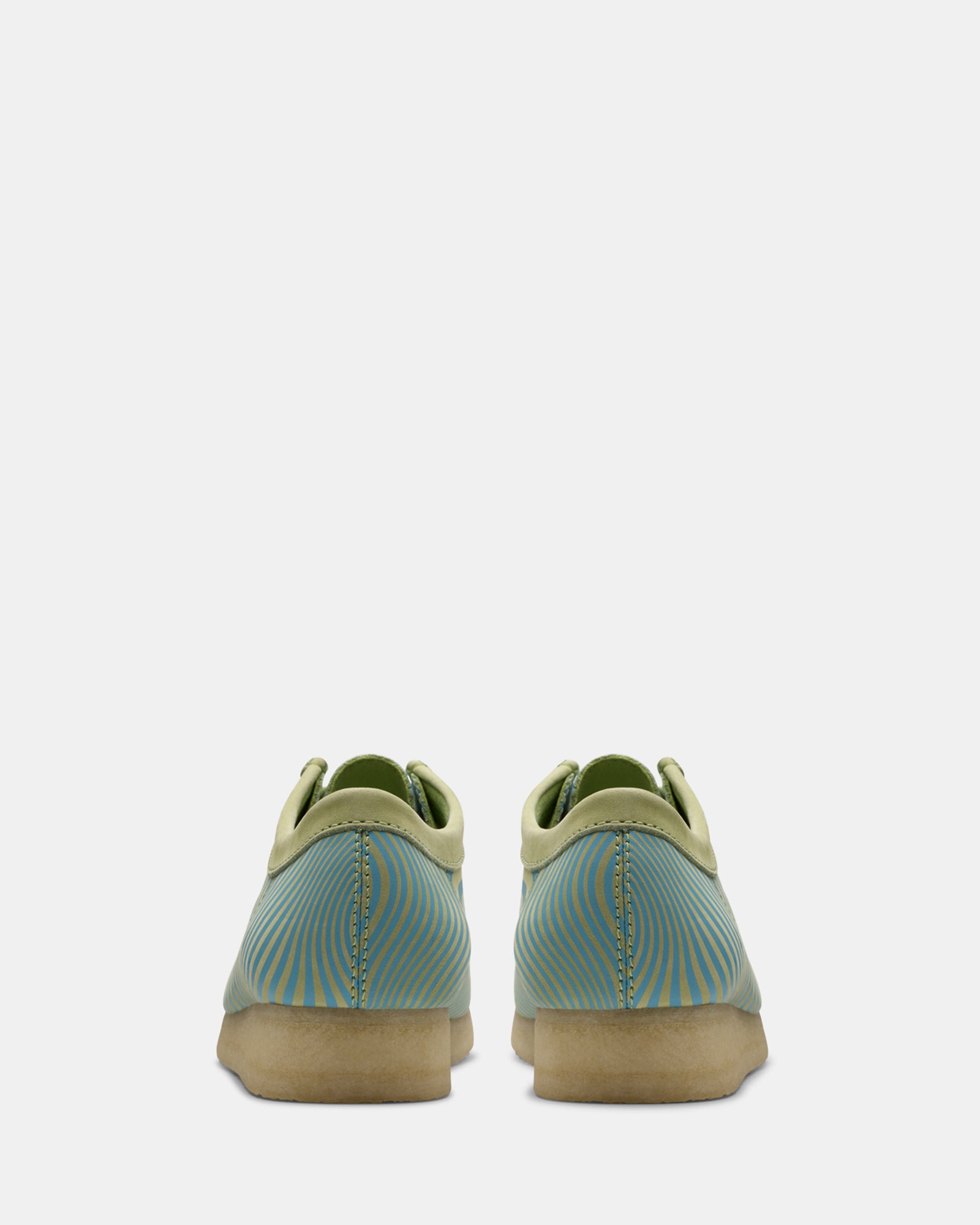 Wallabee (M) Blue/Lime Print - Image 5