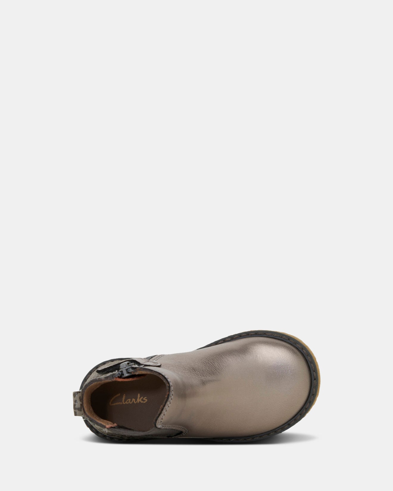Chelsea II Junior Pewter Metallic Leather - Image 6