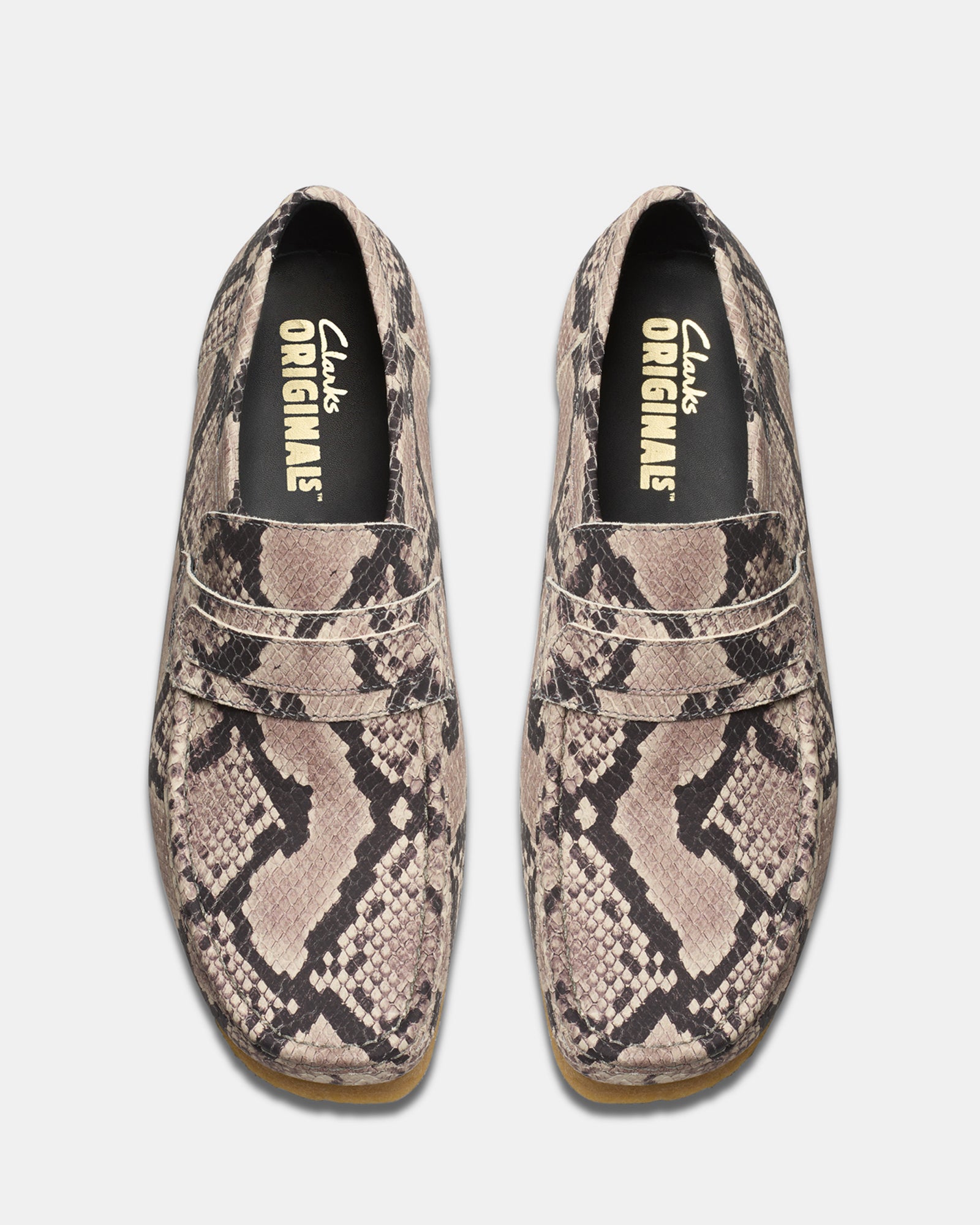 WALLABEE LOAFER (M) Grey Snake Lea - Image 6