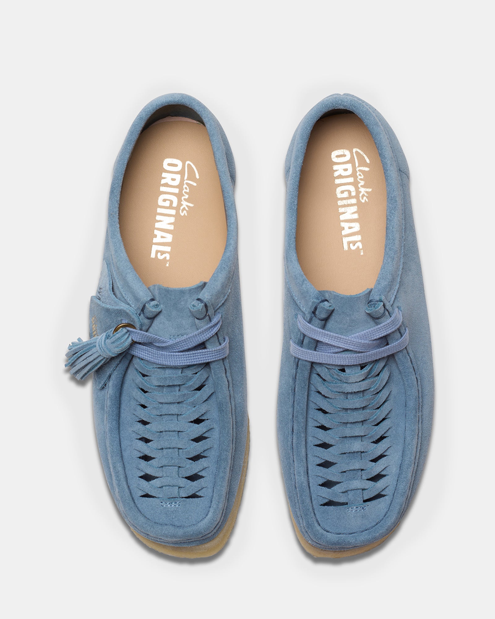 Wallabee Weave (w) Powder Blue Suede - Image 4