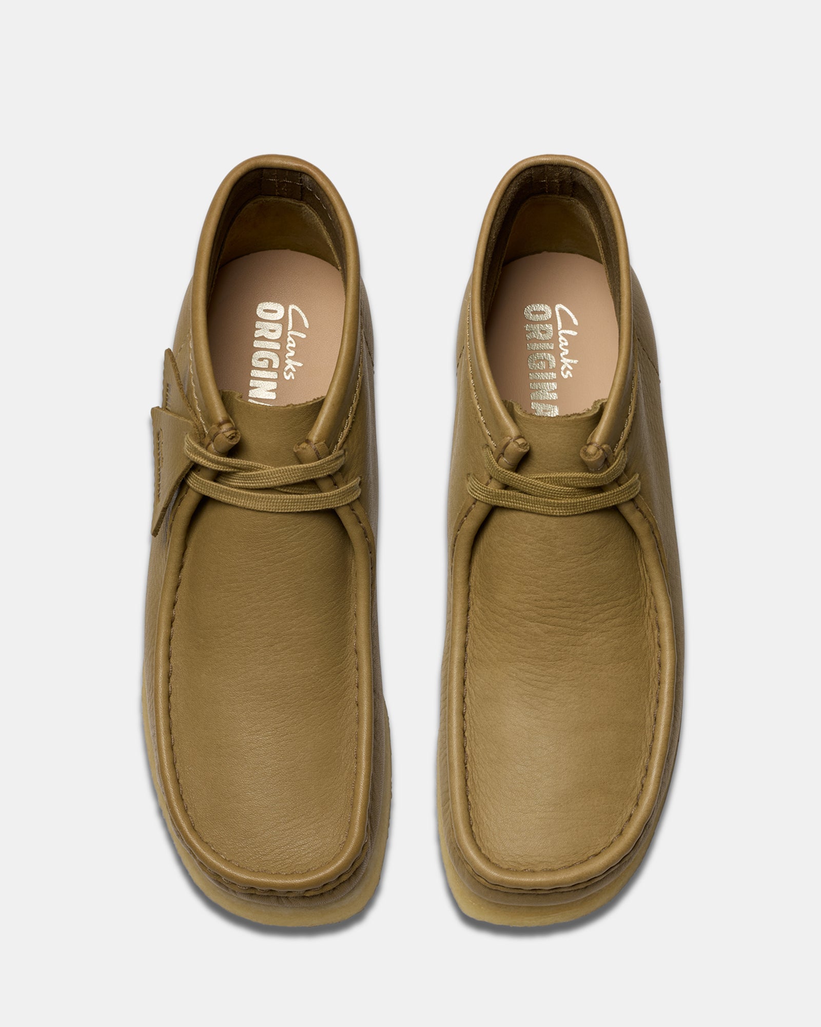 Wallabee Boot (m) Dark Olive Leather - Image 4